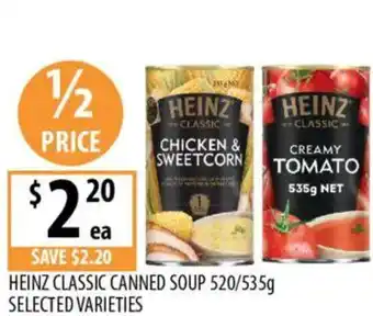 Supabarn Heinz classic canned soup offer