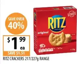 Supabarn Ritz crackers offer