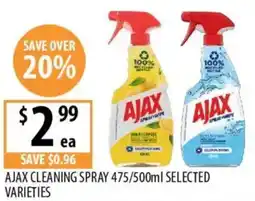 Supabarn Ajax cleaning spray offer