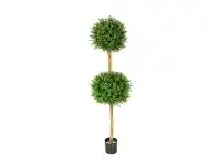 LivingStyles Potted Artificial Rosemary Double Ball Topiary, 150cm offer