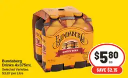 IGA Bundaberg Drinks offer