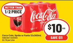 IGA Coca Cola Sprite or Fanta offer