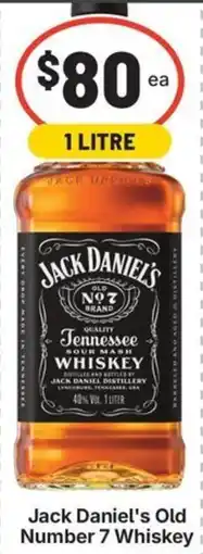 IGA Liquor Jack Daniel's Old Number 7 Whiskey offer