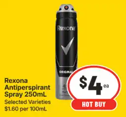 IGA Rexona Antiperspirant Spray offer