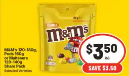 IGA M&Ms Pods or Maltesers Share pack offer