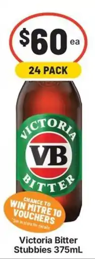 IGA Liquor Victoria Bitter Stubbies offer