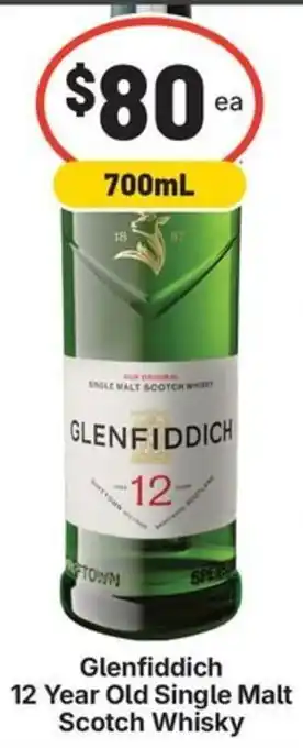 IGA Liquor Glenfiddich 12 Year Old Single Malt Scotch Whisky offer