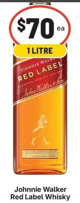IGA Liquor Johnnie Walker Red Label Whisky offer