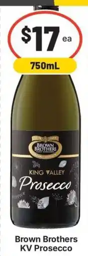 IGA Liquor Brown Brothers KV Prosecco offer