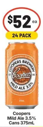 IGA Liquor Coopers Mild Ale 3.5% Cans offer