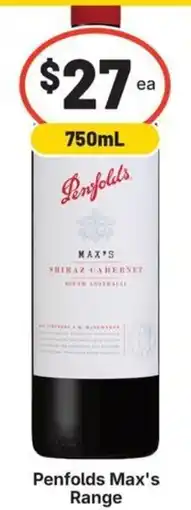 IGA Liquor Penfolds Maxs Range offer