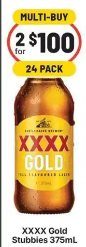 IGA Liquor XXXX Gold Stubbies offer