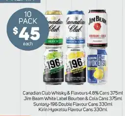 Foodland Canadian Club Whisky & Flavours 4.8% Cans offer