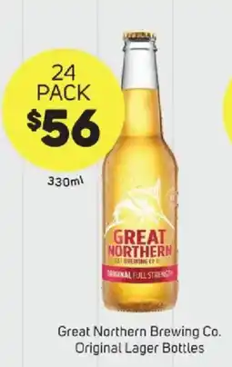 Foodland Great Northern Brewing Co Original Lager Bottles offer