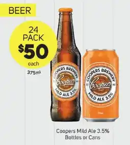 Foodland Coopers Mild Ale 3.5% Bottles or Cans offer