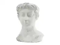 LivingStyles Alessandra Glazed Cement Bust Pot offer