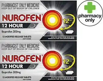 Priceline Nurofen 12 Hour 300mg 12 Tablets offer