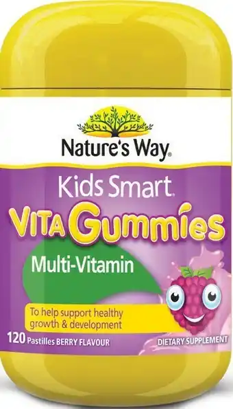 Priceline Nature's Way Kids Smart Vita Gummies Multi-Vitamin + Vegies 120 Gummies offer