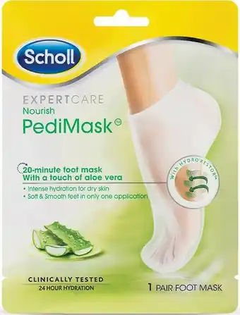 Priceline Scholl Nourish Foot PediMask 1 Pair offer