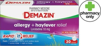 Priceline Demazin® Allergy + Hayfever Relief 30 Tablets offer