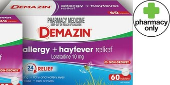 Priceline Demazin® Allergy + Hayfever Relief 60 Tablets offer