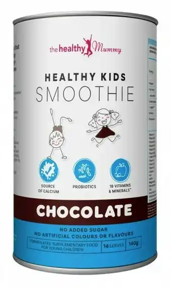 Priceline The Healthy Mummy Smoothie Kids Chocolate Powder 140g offer