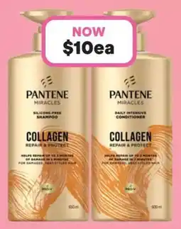 Priceline Pantene Miracles Collagen Repair & Protect set offer