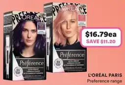 Priceline L oréal paris preference range offer