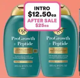 Priceline Ogx ProGrowth + Peptide offer