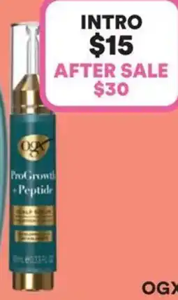 Priceline Ogx progrowth + peptide scalp serum offer
