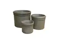 LivingStyles Modea 3 Piece Cement Planter Pot Set offer