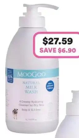 Priceline MooGoo Natural Milk Wash offer