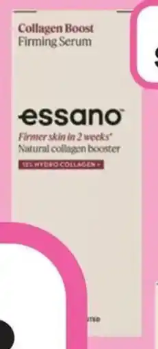 Priceline Essano Collagen Boost Firming Serum offer