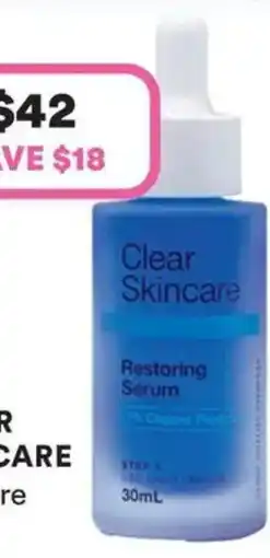 Priceline Clear Skincare Restoring Serum offer