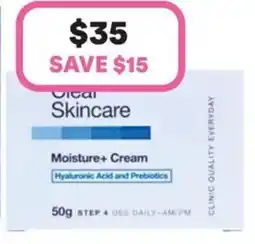 Priceline Clear Skincare Moisture+ Cream offer