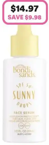 Priceline Bondi Sands Sunny Drops SPF 50+ Face Serum offer