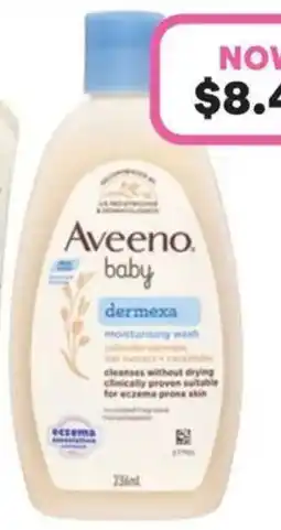 Priceline Aveeno baby dermexa moisturising wash offer