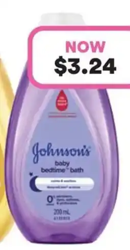 Priceline Johnsons baby bedtime bath offer
