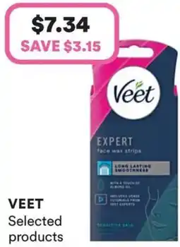 Priceline Veet expert face wax strips offer