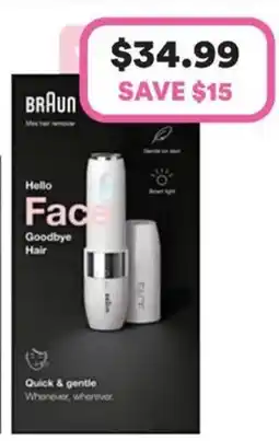 Priceline BRAUN Hello Face Goodbye Hair offer