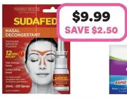 Priceline Sudafed nasal decongestant offer