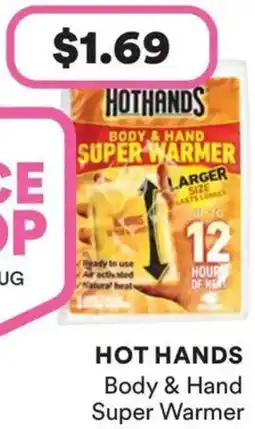 Priceline Hot hands body & hand super warmer offer