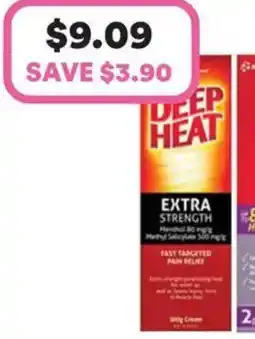 Priceline Deep heat extra strength menthol offer