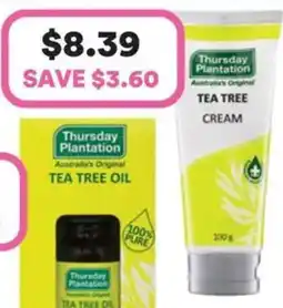 Priceline Thursday plantation tea tree cream offer
