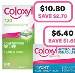 Priceline Coloxyl constipation relief offer