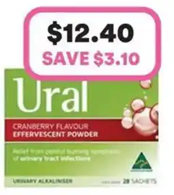 Priceline Ural cranberry flavour effervescent powder offer