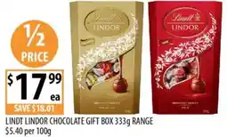 Supabarn Lindt lindor chocolate gift box offer