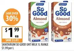 Supabarn Sanitarium so good uht milk offer