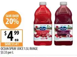 Supabarn Ocean spray juice offer