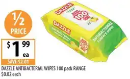 Supabarn Dazzle antibacterial wipes offer